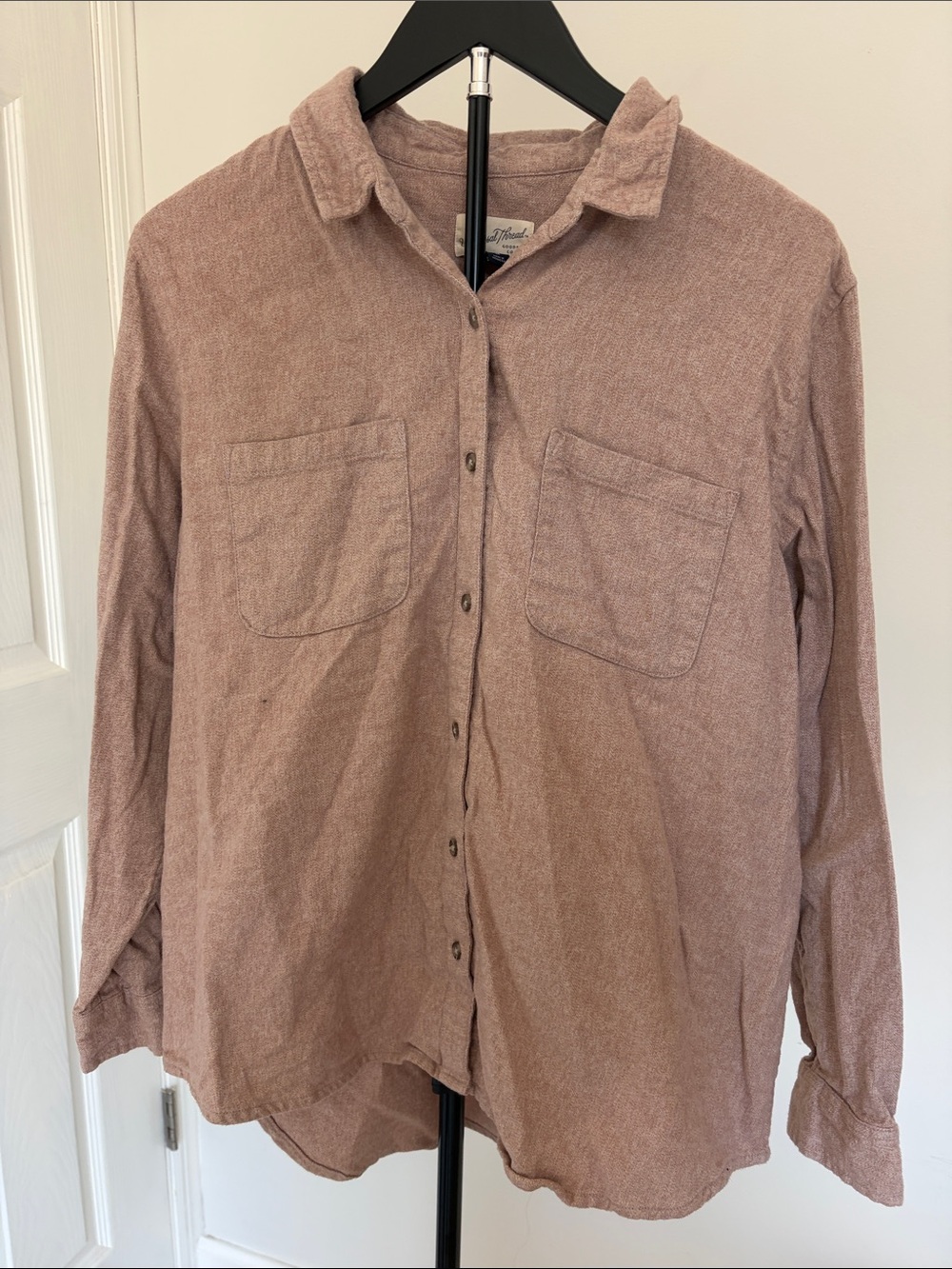 Universal Thread Men's Button-Down Shirt in Dusty Rose
